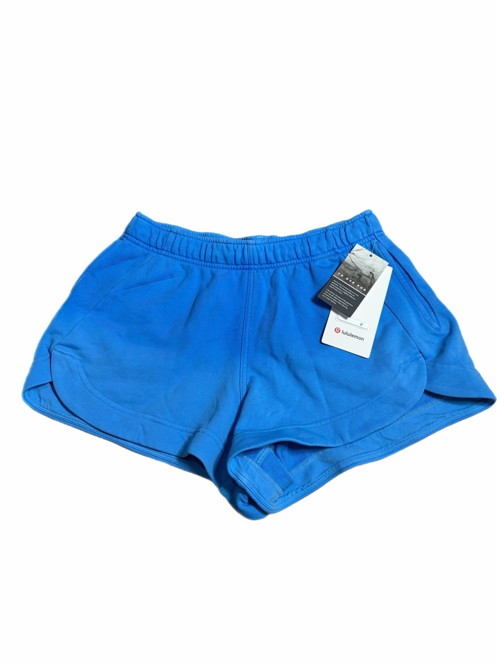 NWT Lululemon Scuba Oversized Mid-Rise Dolphin-Hem Short 3” Ombre Dye Blueberry